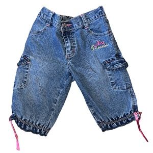 Vintage Toddler Girl Disney Princess Capri Jeans 3T